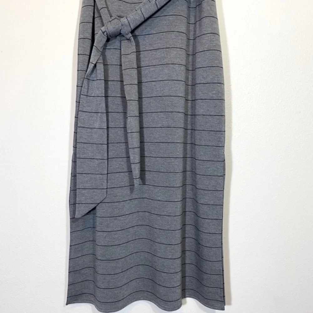 Nwt Dress Banana Republic Maxi Tank Dress Striped Midi Sleeveless Stretch Gray - Picture 9 of 14